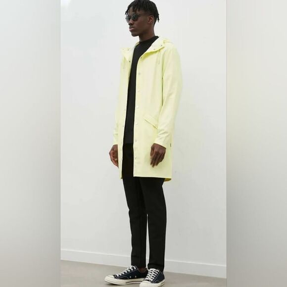 Rains RAIN Jacket in Straw AVAILABLE IN LONG AND SHORT - Picture 8 of 15